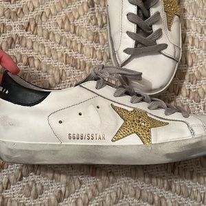 Golden goose Super-Star LTD sneakers with Swarovski crystal star